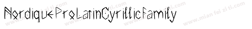 NordiqueProLatinCyrillicFamily Semi字体转换